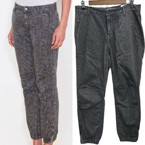 NEW Sundry Python Cotton Twill Zip Jogger